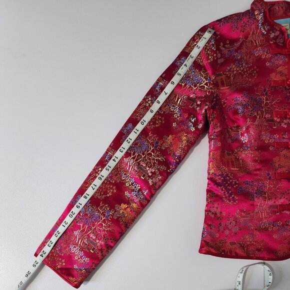 Old Navy Shiny Pink Patterned Jacket Size S - Picture 12 of 12